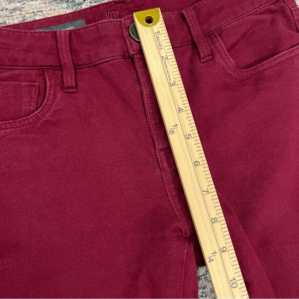 Kut From The Kloth Ultra Skinny Pants Size 2 Red Jennifer - Picture 13 of 15